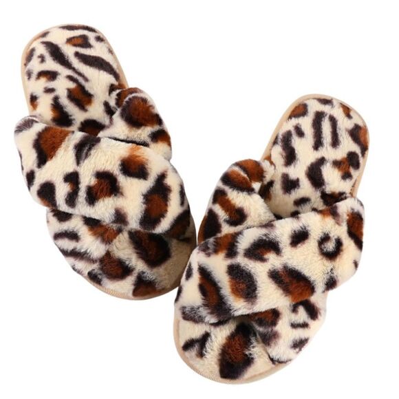 Memory Foam Fuzzy Cozy Slippers - Picture 2 of 3